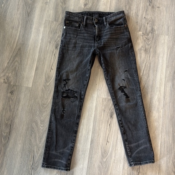 American Eagle Outfitters Black denim slim jeans size 28 - Picture 2 of 11